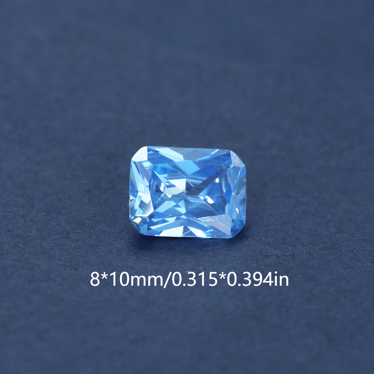 Translucent Light Blue Naked Stone for Easy Stud Earrings
