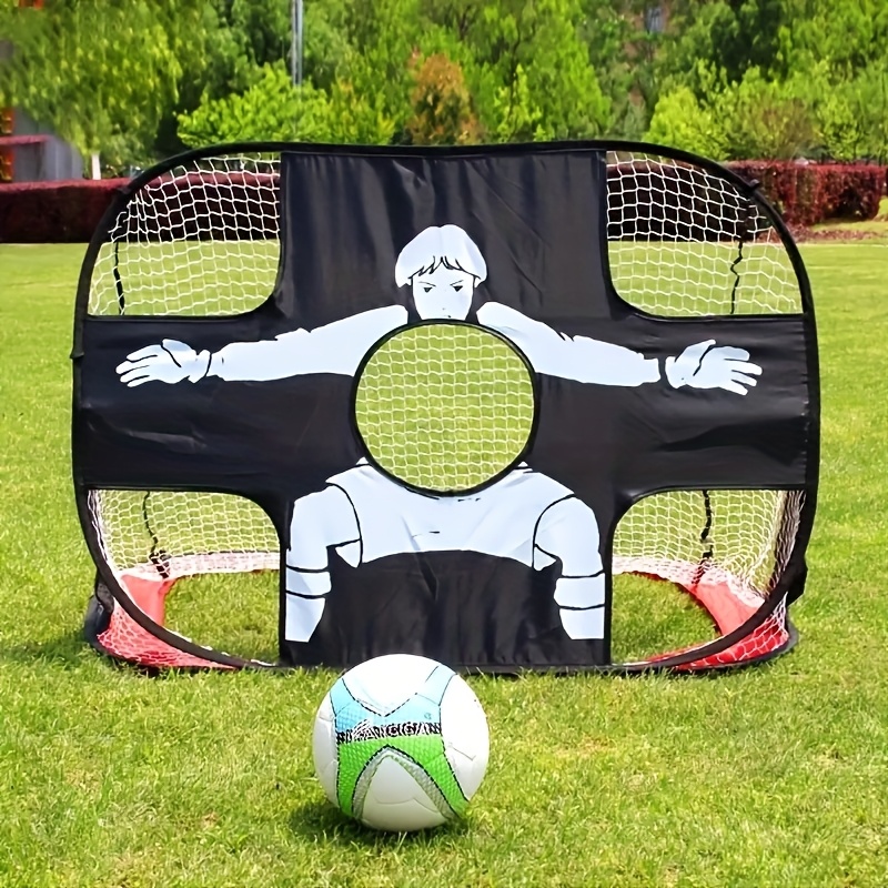 But De Foot 2 En 1 Avec Cible – Filet De Football Pour Enfants – Jardin, Plage, Entraînement – Zones De Tir, Montage Facile 15 Min