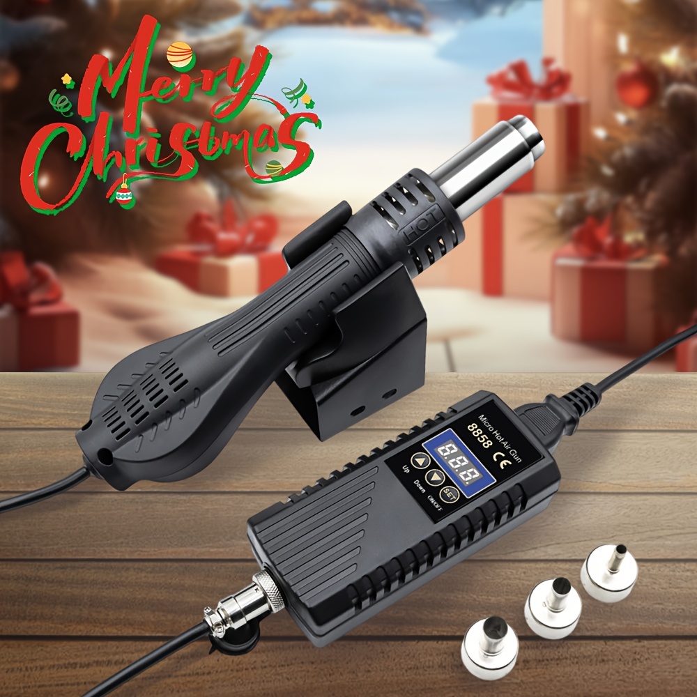 3-in-1 800W Soldering Station with Hot Air Gun, LED Display, and Repair Kit - Digital Zakka