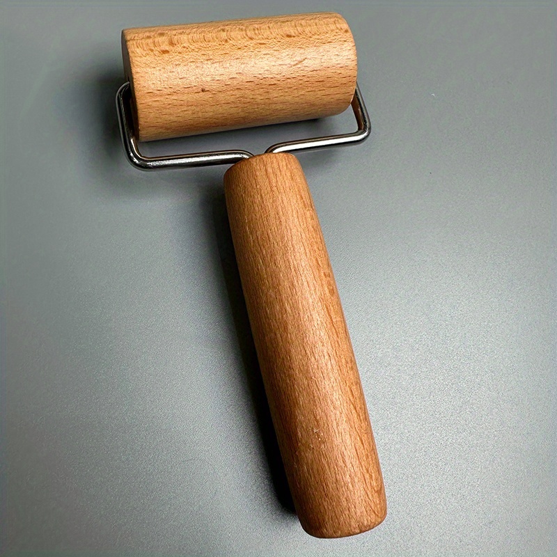 Sewing Tool Seam Pusher Wheel, Fabric Pressing Wheel, Fabric Rolling Helper, Home Diy Sewing Accessory, Wooden Material