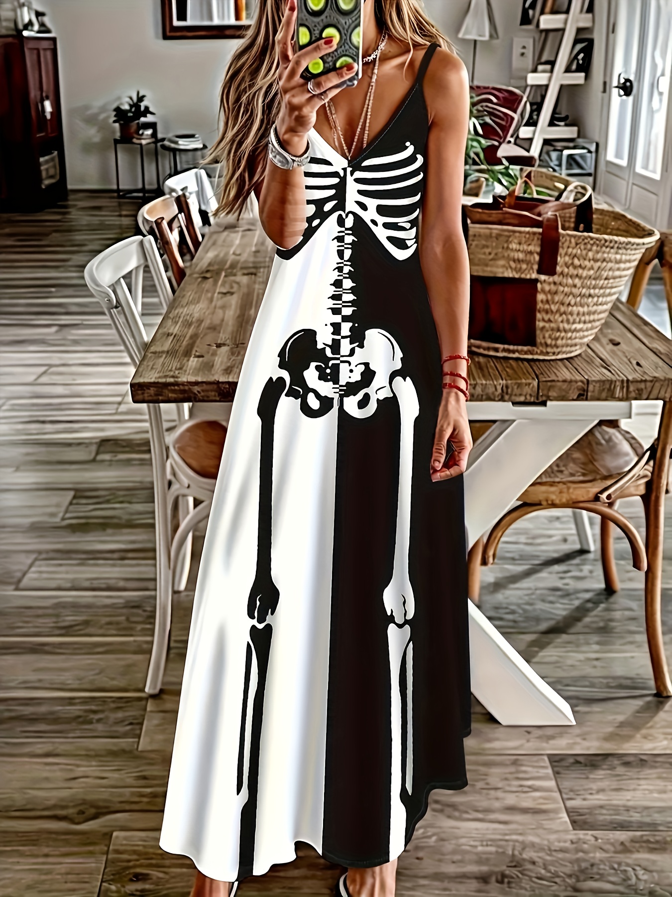 skeleton dress sold on Temu United States