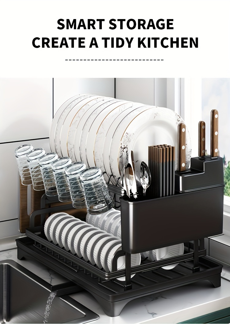 Best Dish Clever Dish Drying Rack Tier Kitchen Dish Drying Rack
