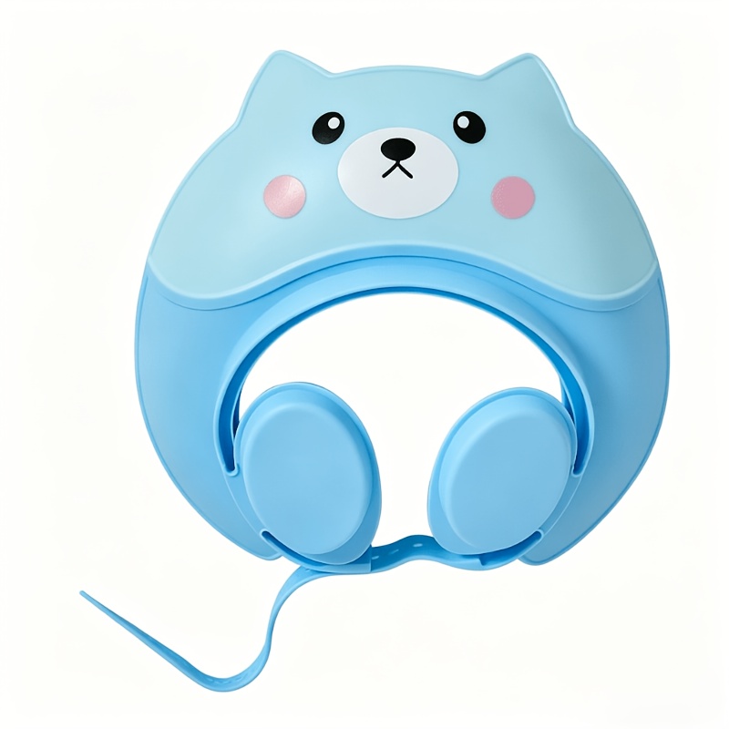 TEMU Bonnet de bain dessin animé (avec oreilles) - Bonnet à shampoing de haute qualité conçu spécifiquement pour . Réglable et réutilisable, il est