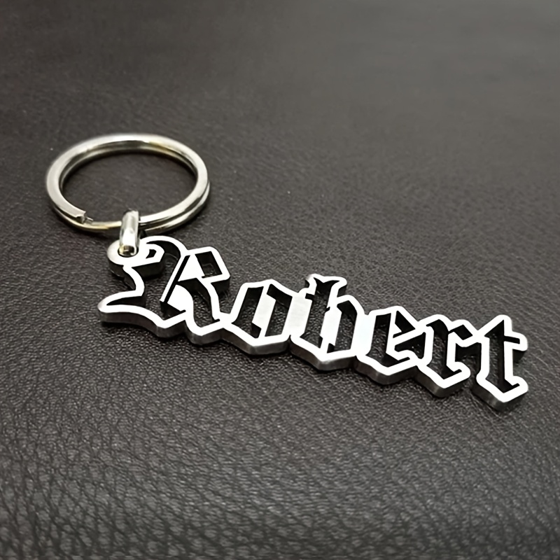 

Multi- Custom Keychain|personalized Name Keychain|name Keychain With English |custom Letter Keychain|gift For Dad