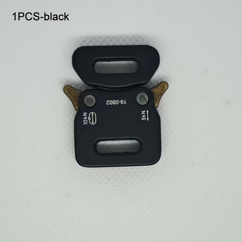 TEMU 1 pièce/2 pièces Clips à boucle tactique minimalistes en métal pour décoration de bracelet à sangle en tissu, pour animaux, harnais de poitrine,
