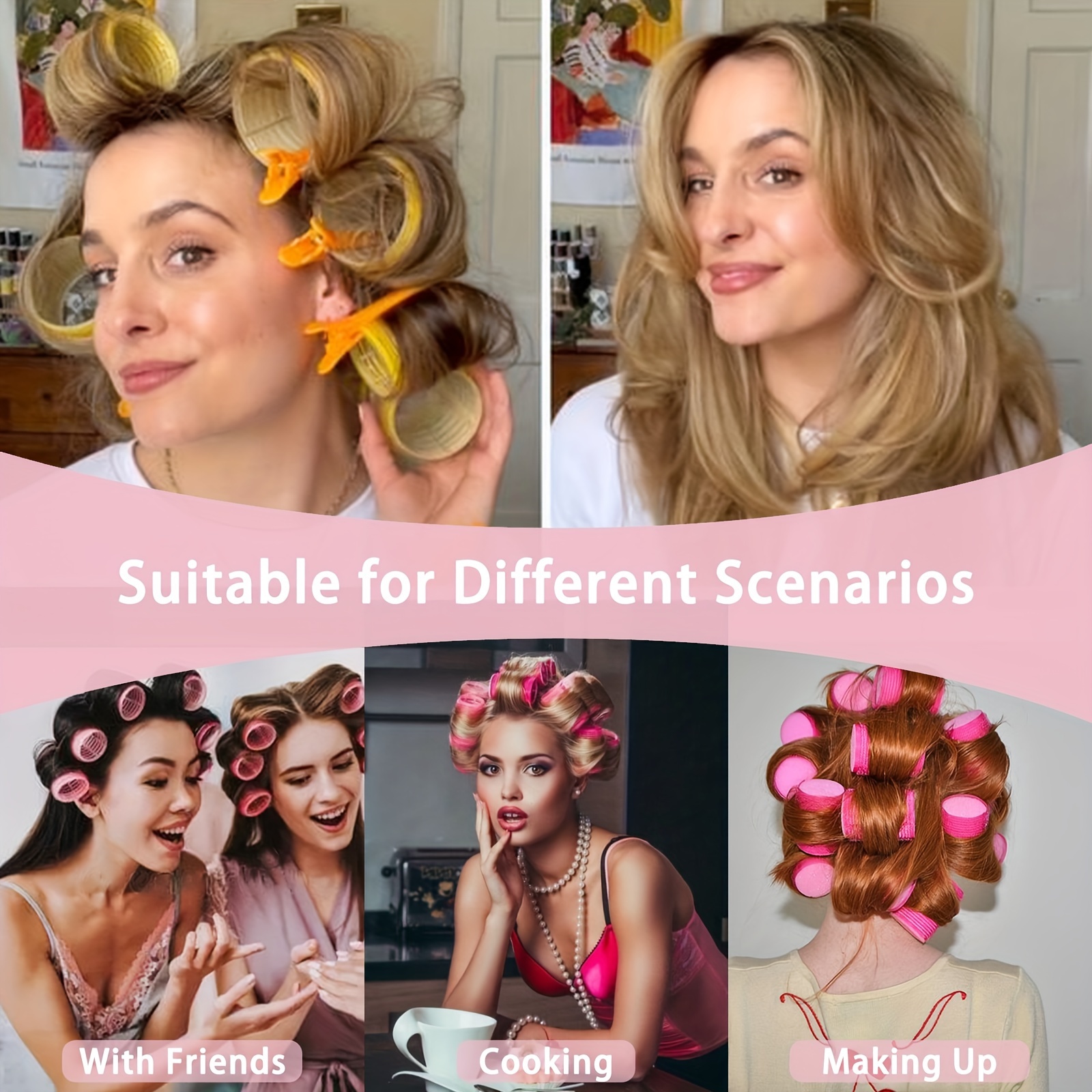 Self grip rollers for short hair sale