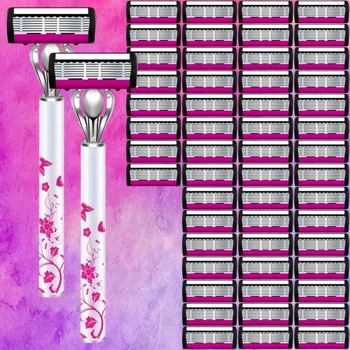 manual hair removal razor designed for women suitable for underarm and leg hair as well as mens shaving razors for trimming facial hair