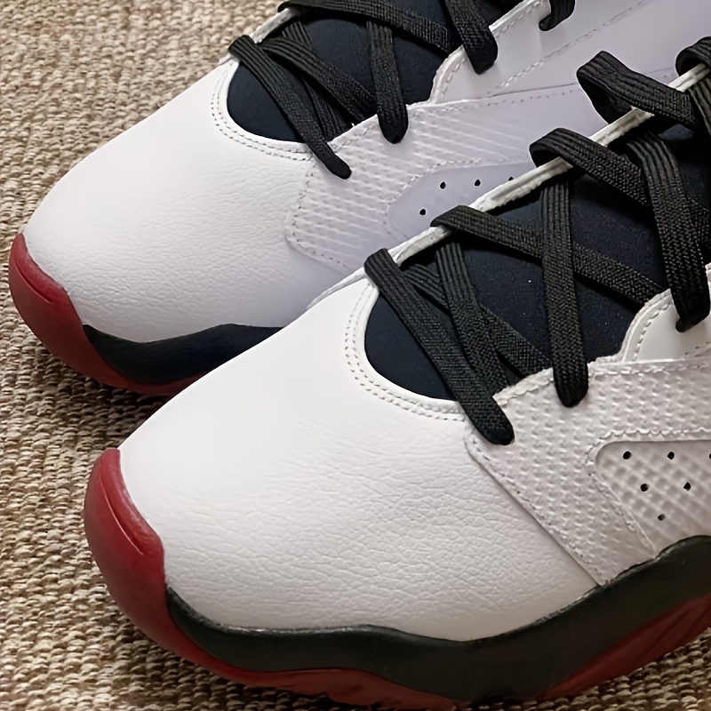 Jordan Lift Off Mid Men'S Basketball Shoes - Retro Aj6-Inspired Design with Synthetic Upper, Zoom Air Cushioning And Durable Traction Outsole in White/Black/Red