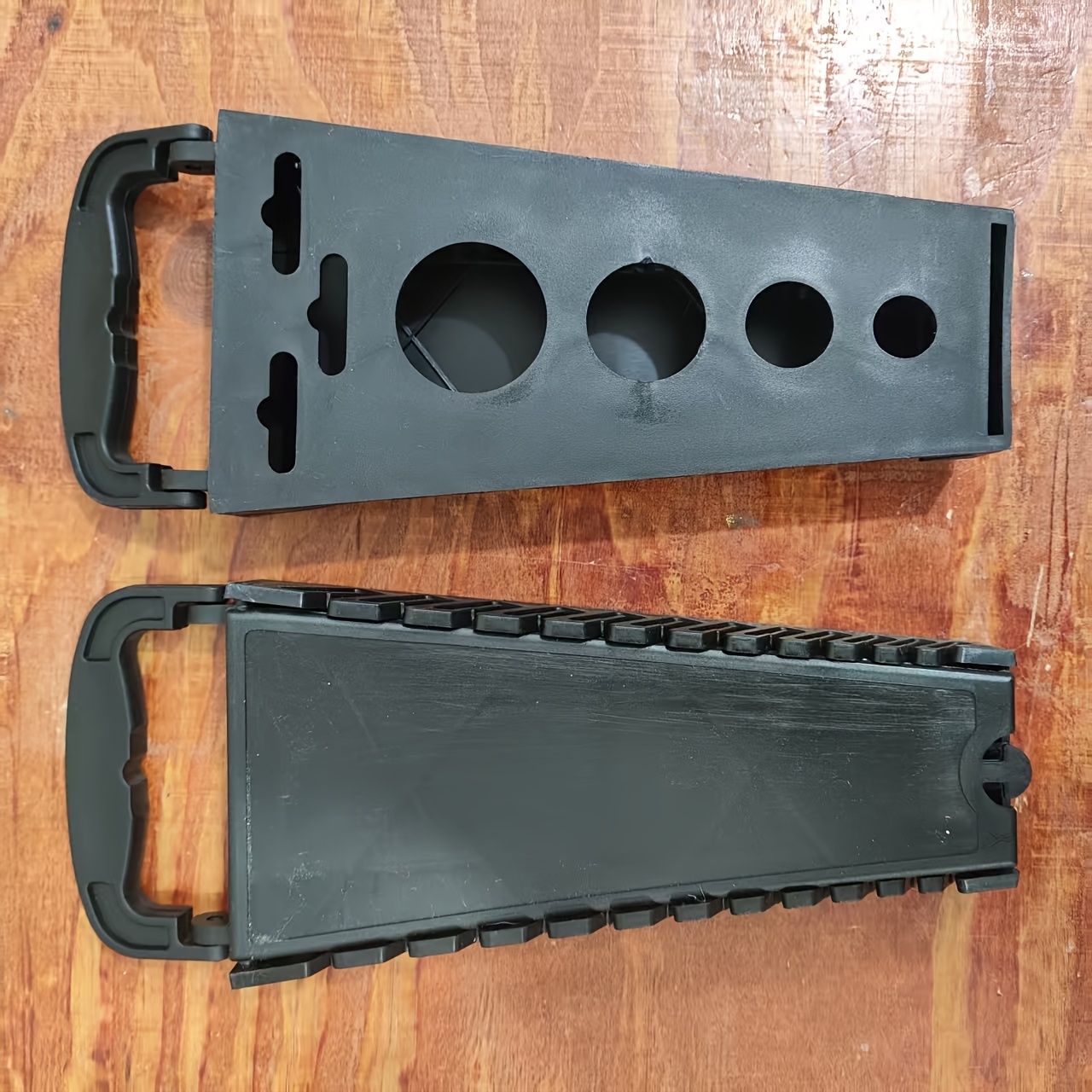 Image of Heavy-duty Wrench Organizer Rack, 12-slot Tool Holder For Sae And Metric Wrenches, Space- Storage For Toolbox, Garage, Car And Motorcycle Repair