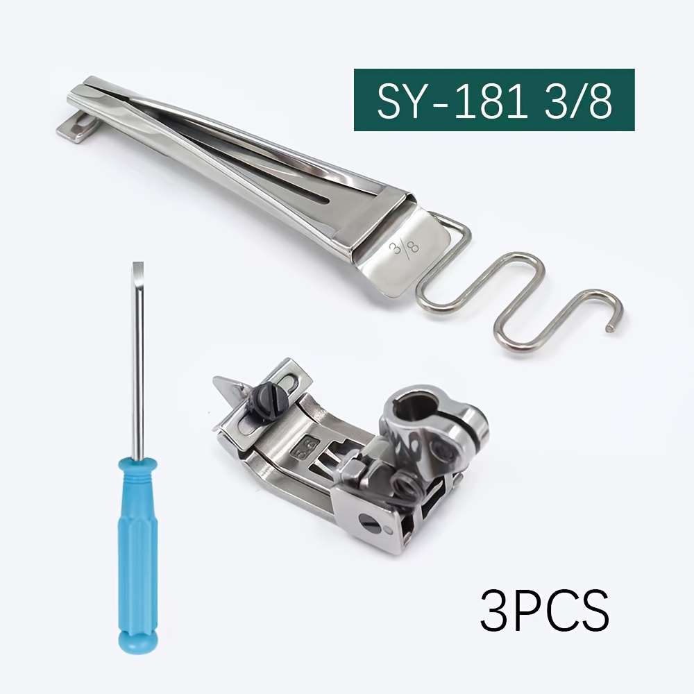 TEMU Sewing Machine Cutting Car Sticker Presser Foot Pull Tube Set, Material, Easy To Adjust, 2 Specifications , Suitable For Sewing Machine, Car, 3