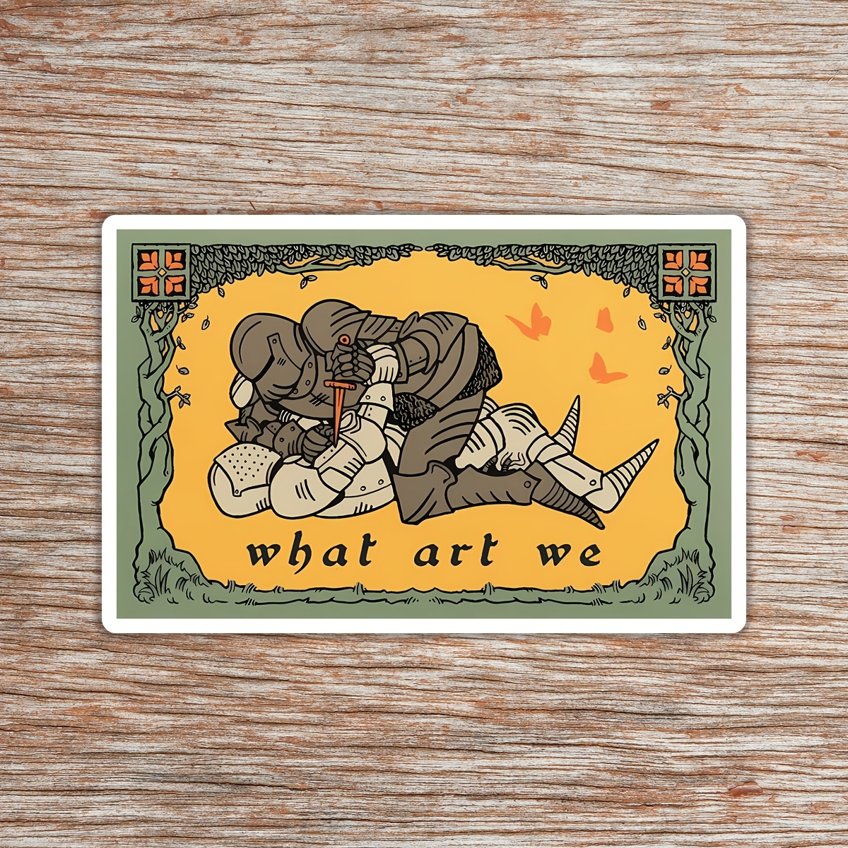 

What Art We Sticker, Sarcastic Uv-resistant Sticker, Decal For Laptop, Bottles, Refrigerators, Library Bags, Guitar, , Snowboard, , Helmet, Perfect Gift