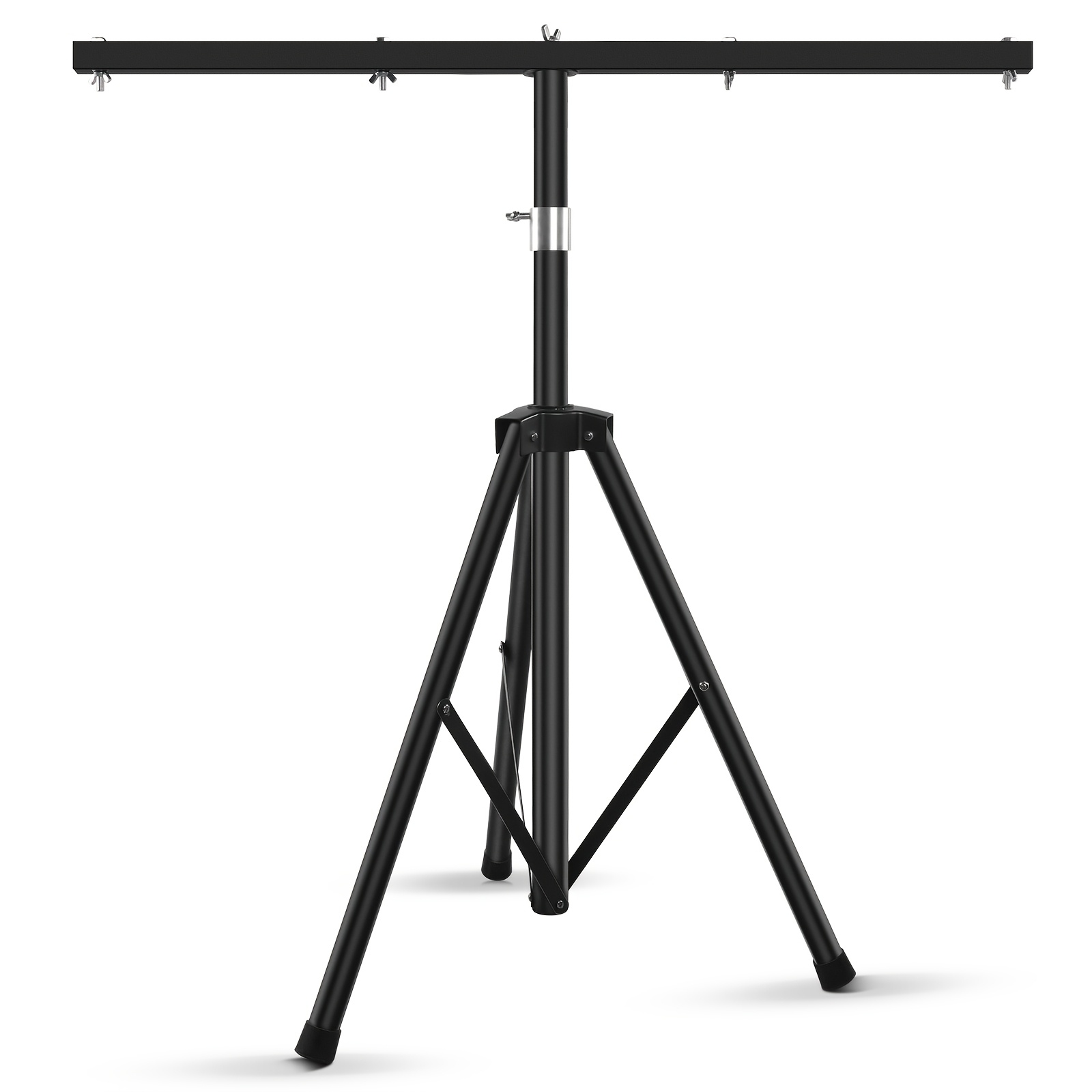 

Iron Dj Tripod Stand With Adjustable Top , Sturdy Unpowered Stage Lighting Support, Black, For Par Cans, Wash, And Universal Fixtures