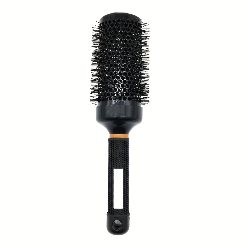 TEMU 1pc Ceramic Fluffy Hair Roller , Heat Resistant Aluminum Tube Brushes For Blow Drying & Detangling Fluffy Hair Roller Curly Hair Comb Blow