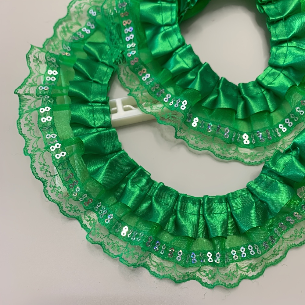 Image of Pack Multicolor Double Ribbon Lace Lace, Wedding And Clothing Bedding Accessories, Diy Hand Sewing To Make Accessories