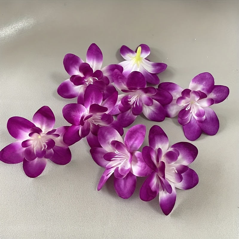 

20pcs Premium Orchid Heads - Vibrant, Waterproof & Uv-resistant For Diy Wreaths, Home & Wedding Decor, Valentine's Day