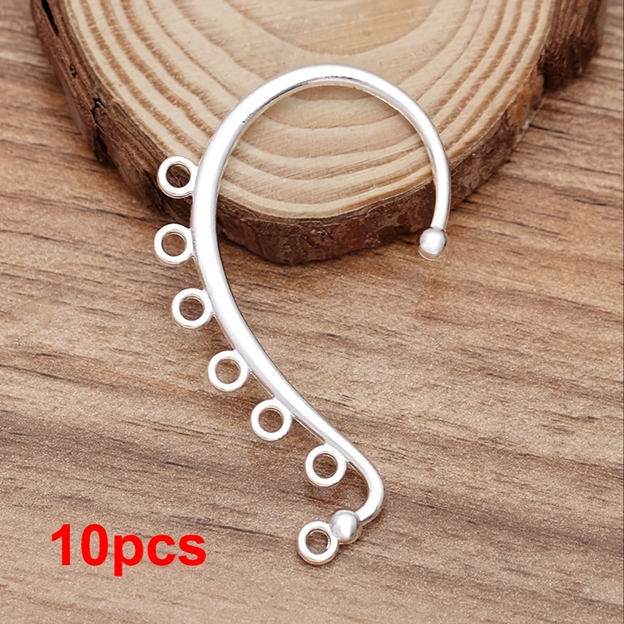 E-shop 10er-Set Kupfermetall-Ohrringe DIY Hochzeit Haaraccessoires Herstellung Zubehör Braut Ohraccessoires Komponenten