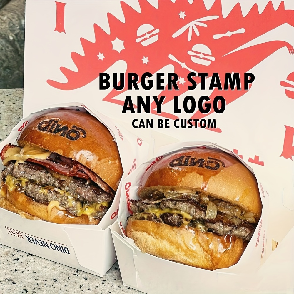 

Custom Burger Stamp - Personalized Iron For Bbq & Grilling, Durable Copper Construction