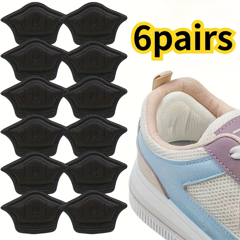 Image of 6pairs Heel Insoles For Shoes Patch Heel Pads For Sport Shoes Adjustable Size Feet Pad Insole Shoe Heel Protector Back Sticker
