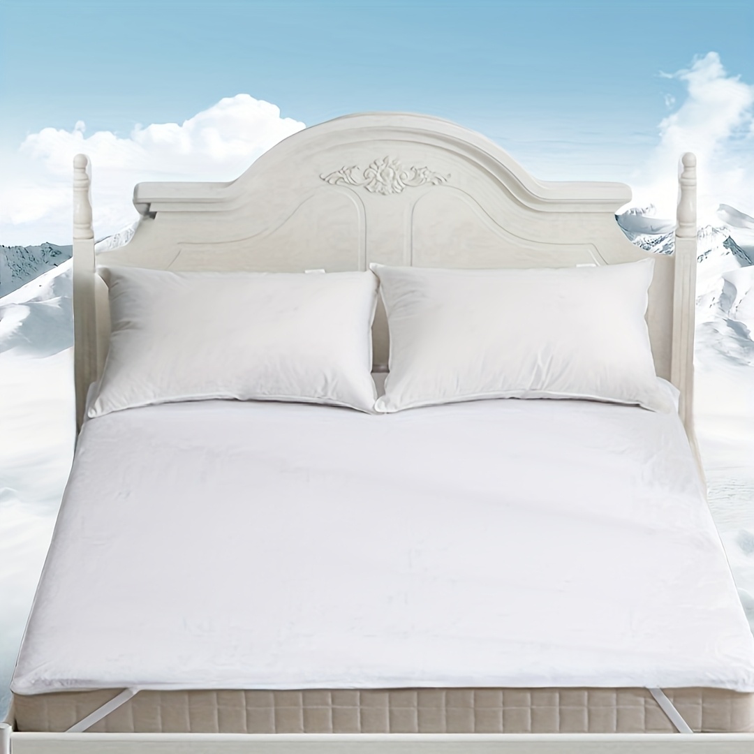 1pc Jersey Waterproof Mattress Protector, Anchor Band Mattress Pad, Banding Edge & Machine Washable