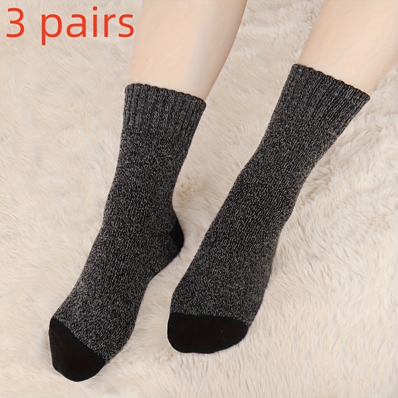 

3/5 Pairs Of Polyester Socks - Warm And For Winter, Suitable For Hiking And Fishing | Soft Knitted Socks For Men And Women | Ideal Gift For Christmas And Father's Day