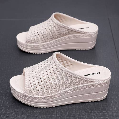 sandales à talon compensé épaisse pour femmes printemps/été, hauteur augmentée, durable et antidérapantes, faciles à enfiler - cadeau de mariage ou fête des mères