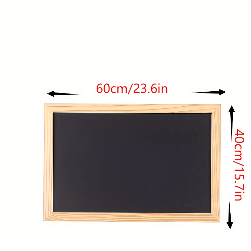 1 rustikales holzrahmen-kreidetafel-schild mit wandhalterung - dekoratives kork-tafel für nachrichten, kritzeleien, kunstausstellungen & besondere hinweise, kein   erforderlich, leicht zu reinigen, kreidetafel für die wand