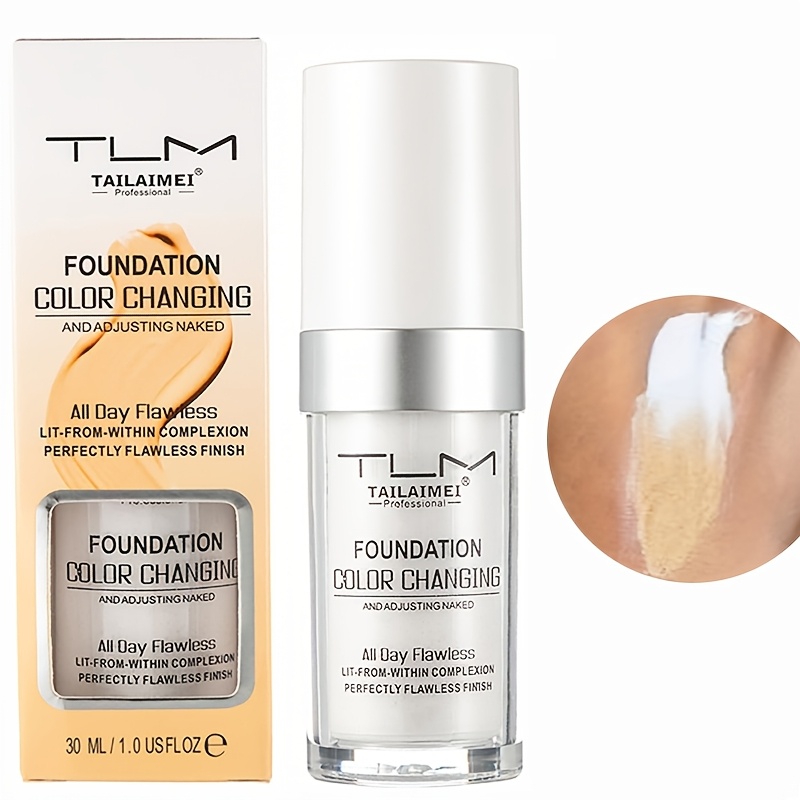   color changing foundation flawless coverage lightweight formula   to skin tone long lasting bb cream makeup base concealer cover