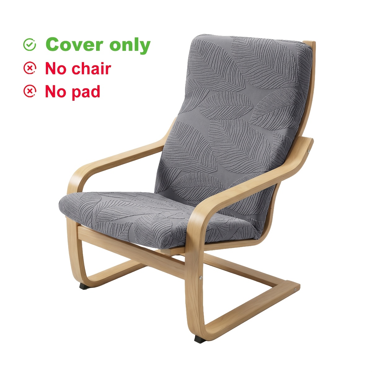 TEMU 1 Housse Jacquard en pour Fauteuil Inclinable , Housse de Protection pour Coussin de Fauteuil (Chaise et Coussin Non )