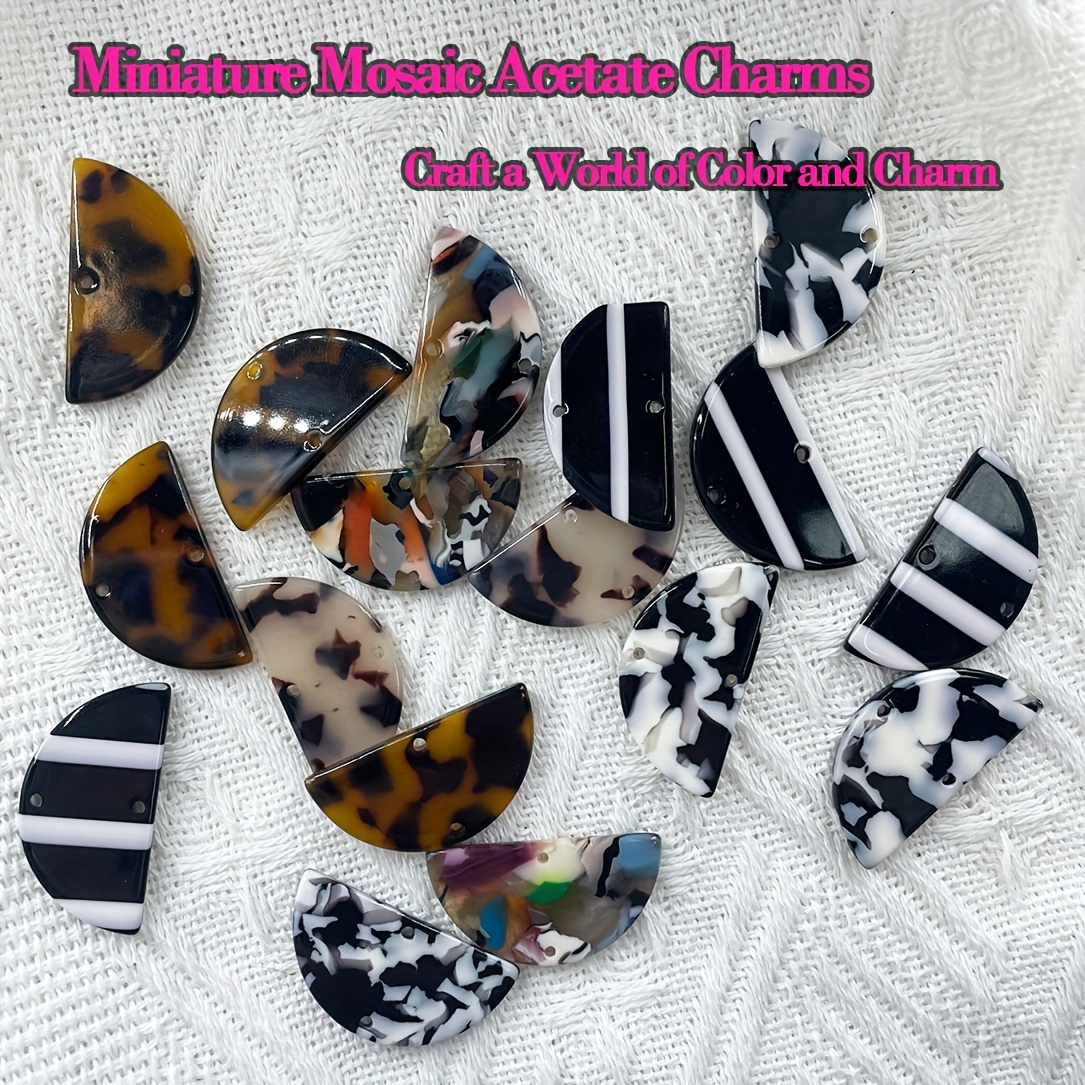 Bohemian Chic DIY Jewelry Making Kit with Colorful Acetate Beads