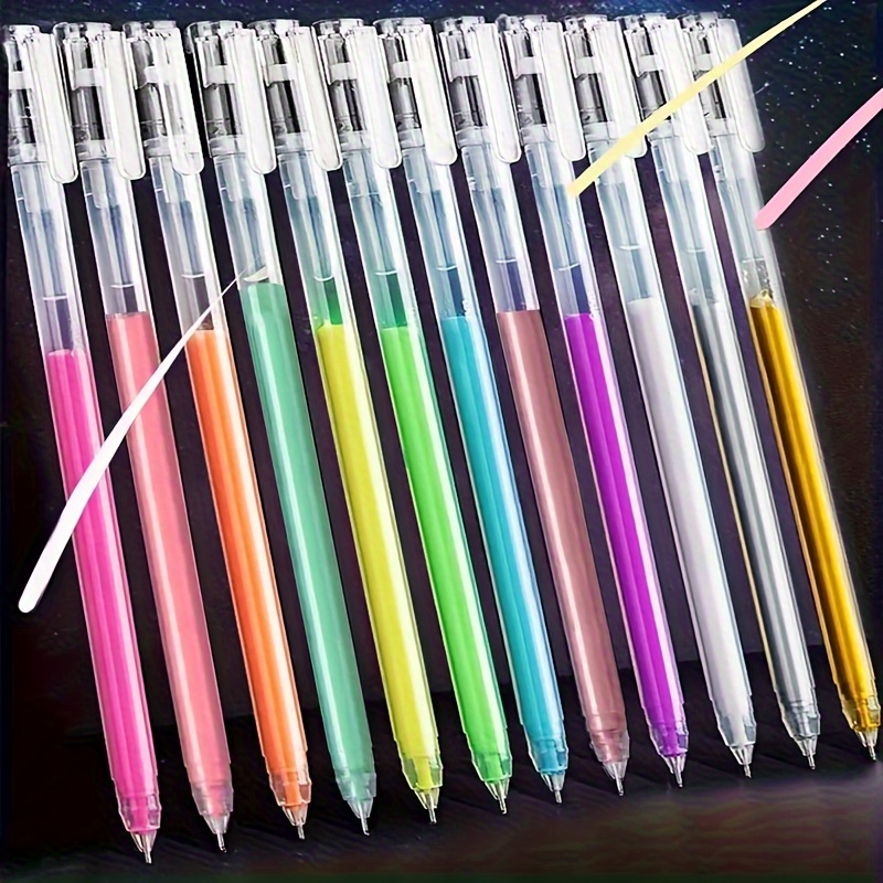 

18-piece Gel Pen Set - Metallic & Glitter Ink For Coloring, Doodling & Drawing - Art Marker Pens For Journals, School & Office Supplies