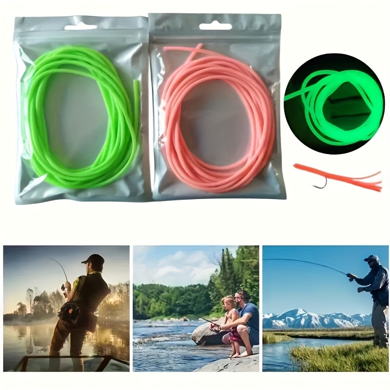 Cheap Fishing Glowing Tube Lightweight Wear-resistant Reusable Soft  Luminous Silicone Accessories