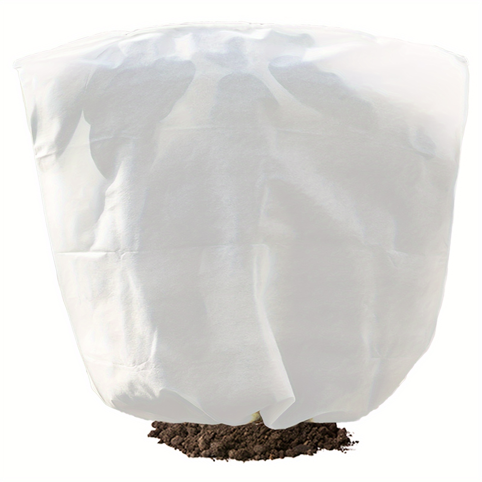 

1pc Large Size Drawstring - Frost , Reusable For Shrub Potted , , Plastic , Drawstring , For And Lawn , Suitable For Use