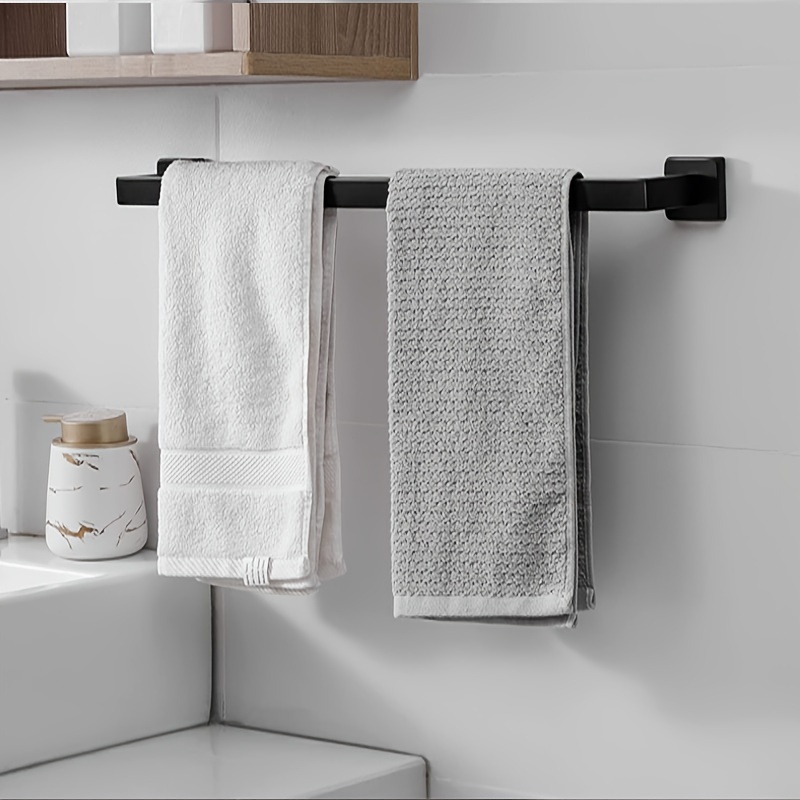 Double Rod Towel Bar Towel Rack Bathroom Wall Mounted Towel - Temu