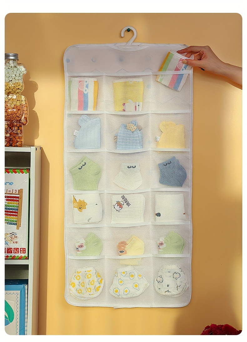 space saving 18 pocket over the door organizer for closet lightweight storage solution for nursery   room details 5