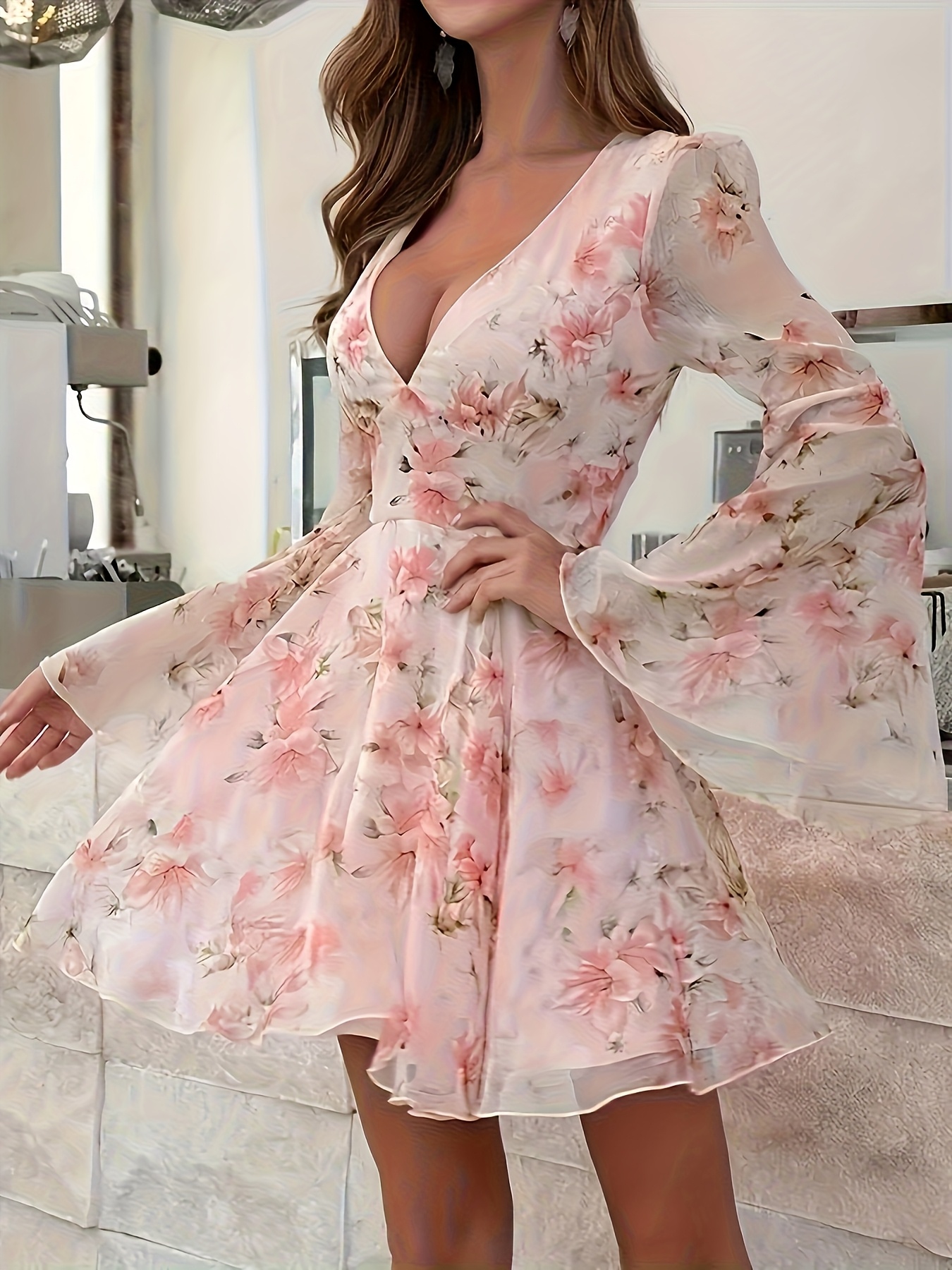 strapless open back dress Mae Mock Neck Floral Mini Dress  Allie and Me Boutique