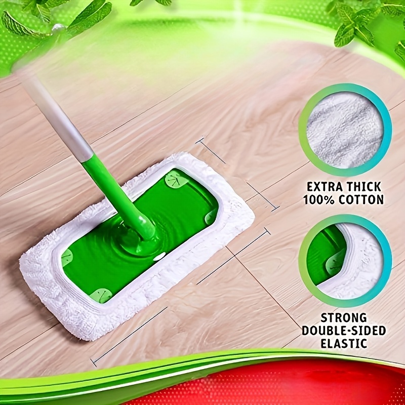 

3-pack Microfiber Mop Pads, Ultra Absorbent & Reusable, Dust-trap , Wet Or Dry Use, Long- Quality, Easy Clean, Essential Cleaning Set For Home, Back To School Supplies