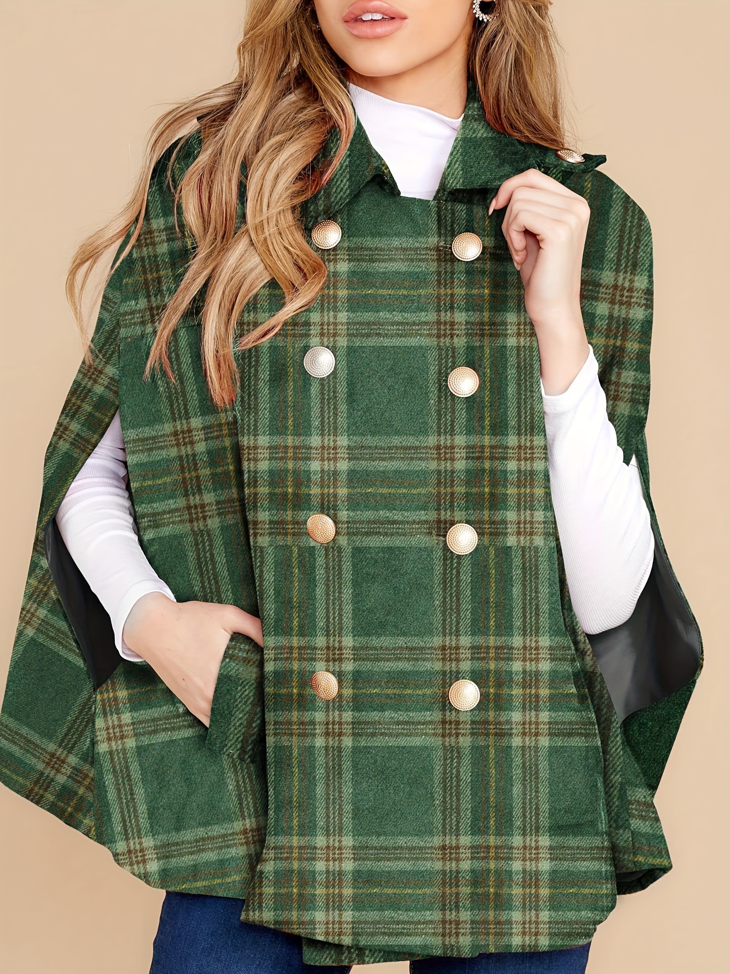 cape jacket for women sold on Temu United States