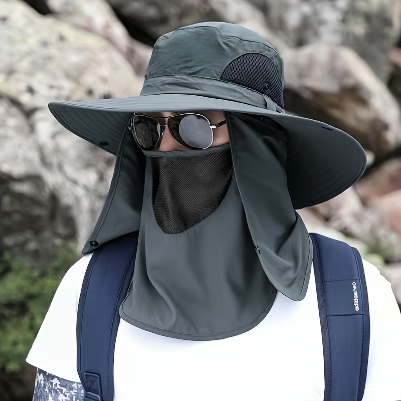 Men's Sun Protection Fishing Hat Full Sun Protection - Temu