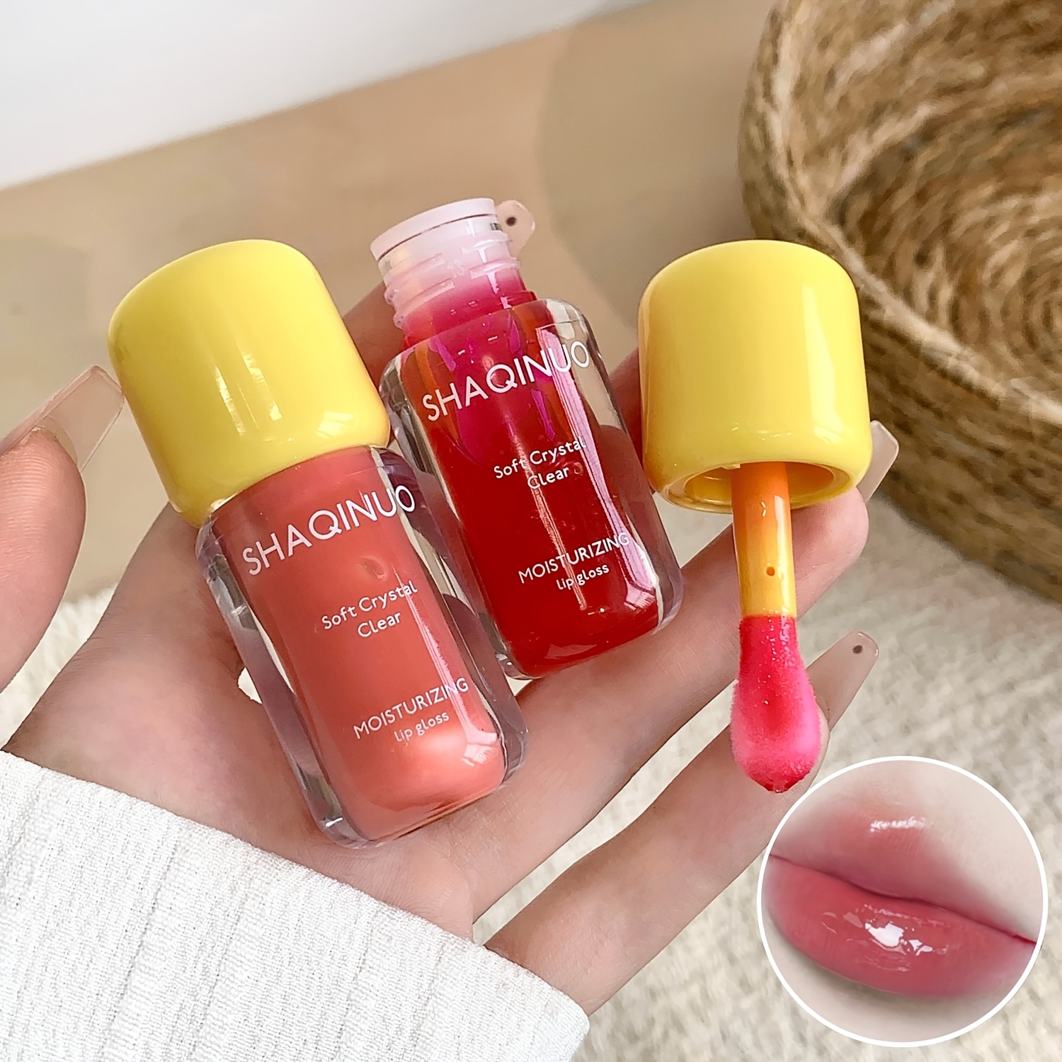 Moist Crystal Clear Lip Gloss for Watery Glass Lip Effect