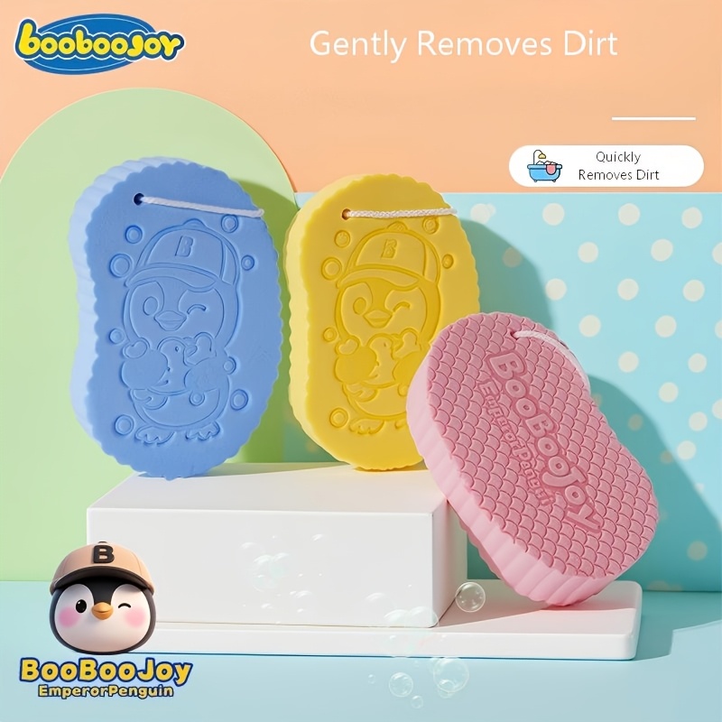 BooBooJoy Painless Exfoliating Bath Sponge, Gentle Cleansing