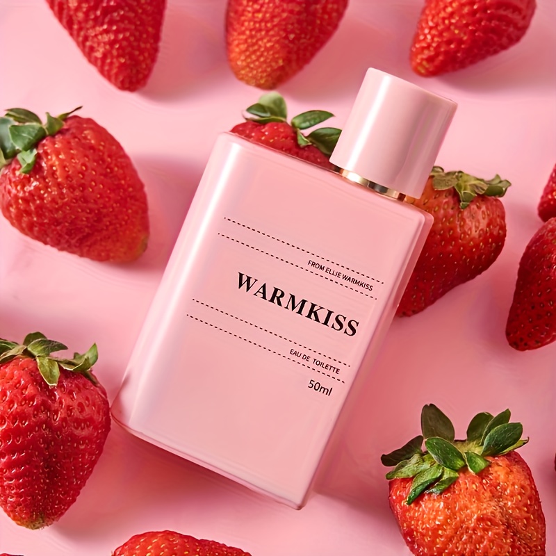 Image of 50ml, Strawberry Flower Perfume, Eau De Toilette For Women, With A Floral Scent, A Long-lasting, Floral Scent, Unleashing , Perfect For Parties And Dates, A Formaldehyde-free Liquid Fragrance.