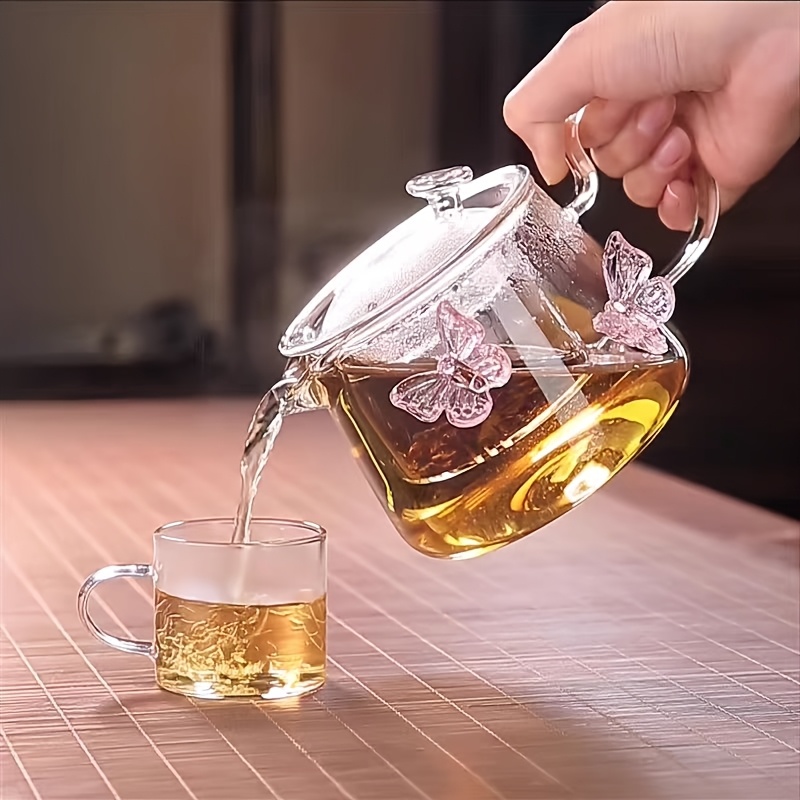 high borosilicate glass teapot hand blown Temu Saudi Arabia