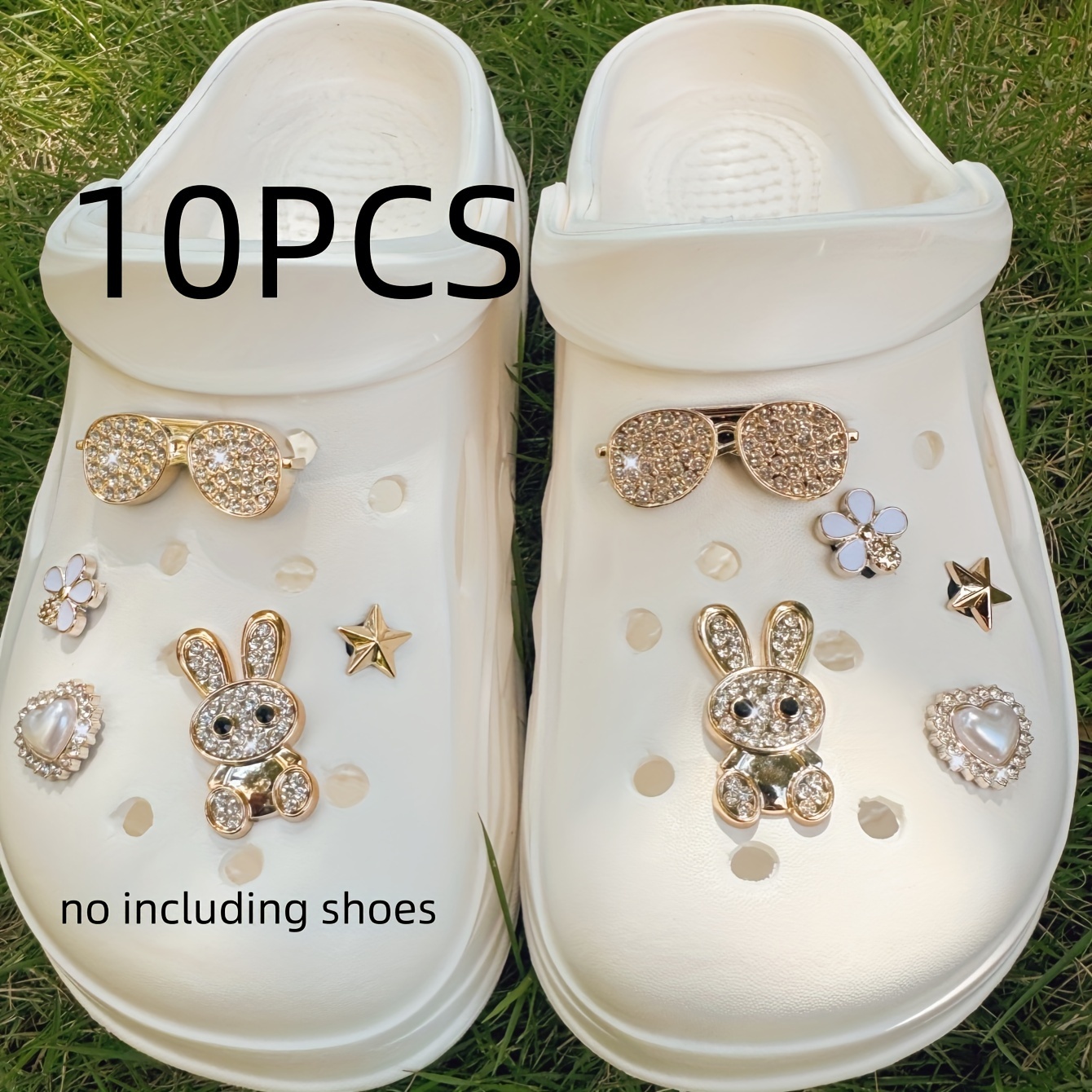 10pcs Rhinestone & Set - Diy Accessories For Clogs, | Removable Decorations |