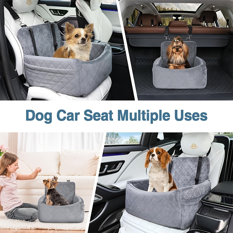 Deluxe Stylish Pet Car Seat for Small & Medium Dogs
