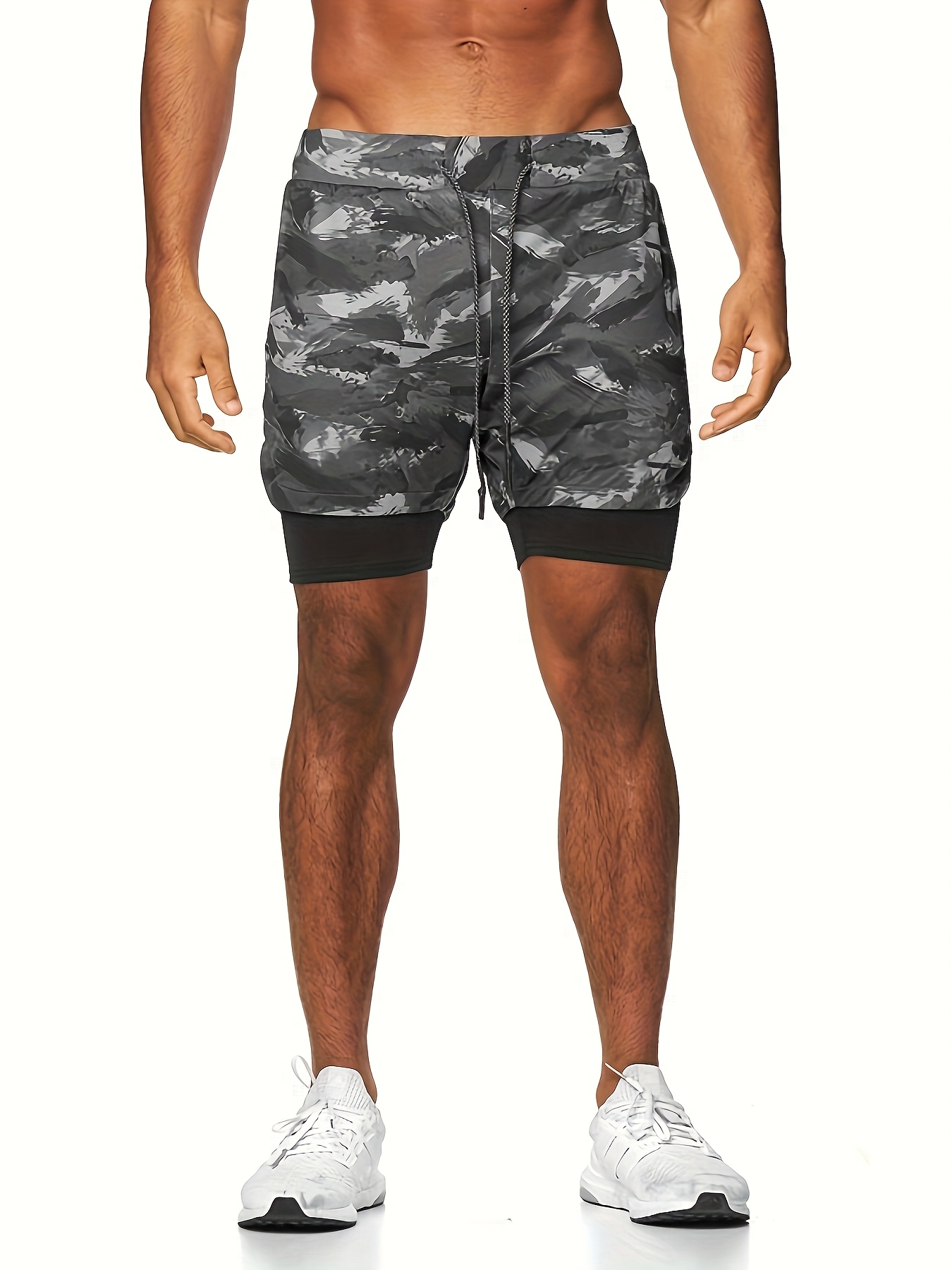 Men'S Summer Sports Shorts for Running, Marathons, Sprints, American Fitness, And Squats, Featuring a Lining for Vacation And Leisure Activities