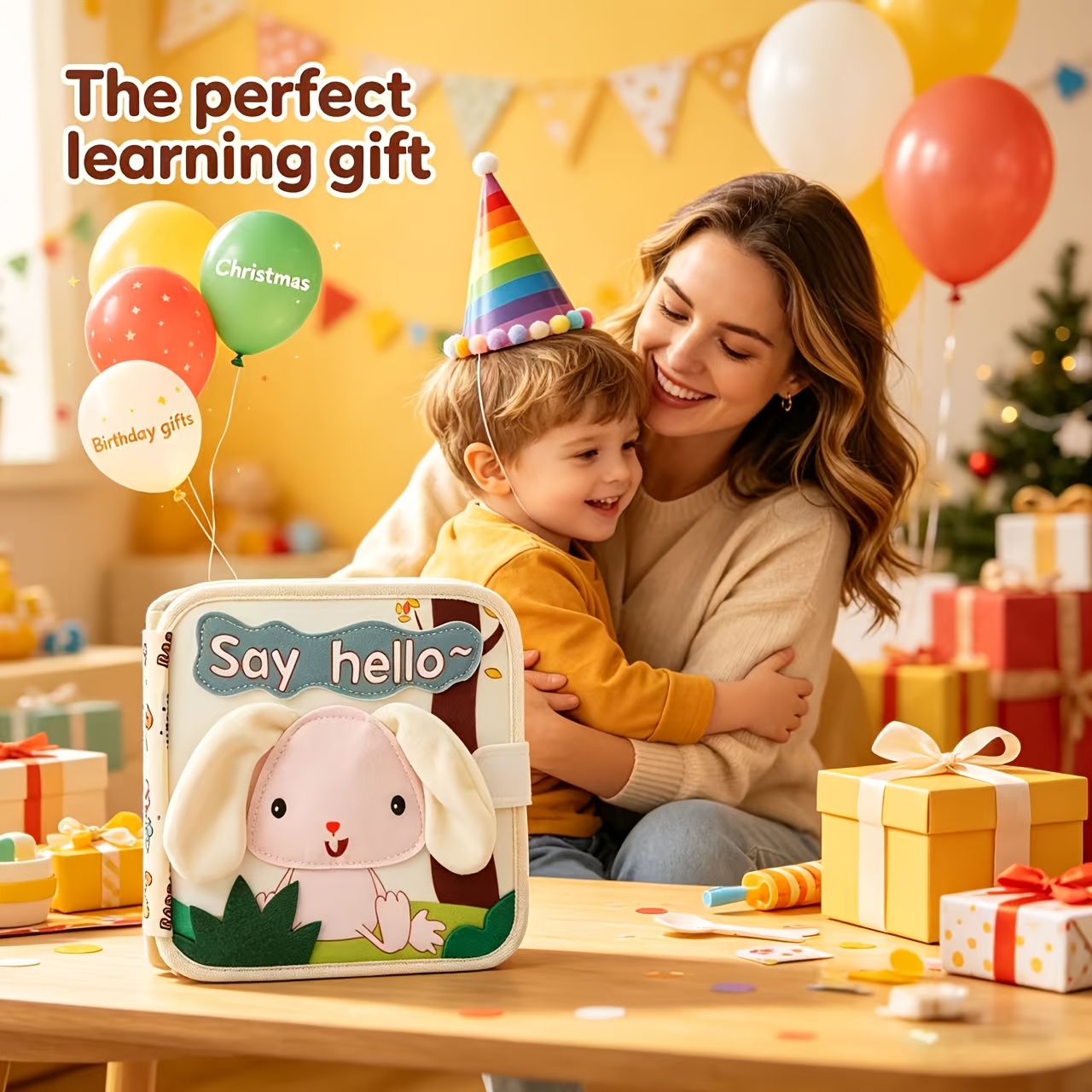 Durable Felt Quiet Book for Babies Featuring Animal Patterns