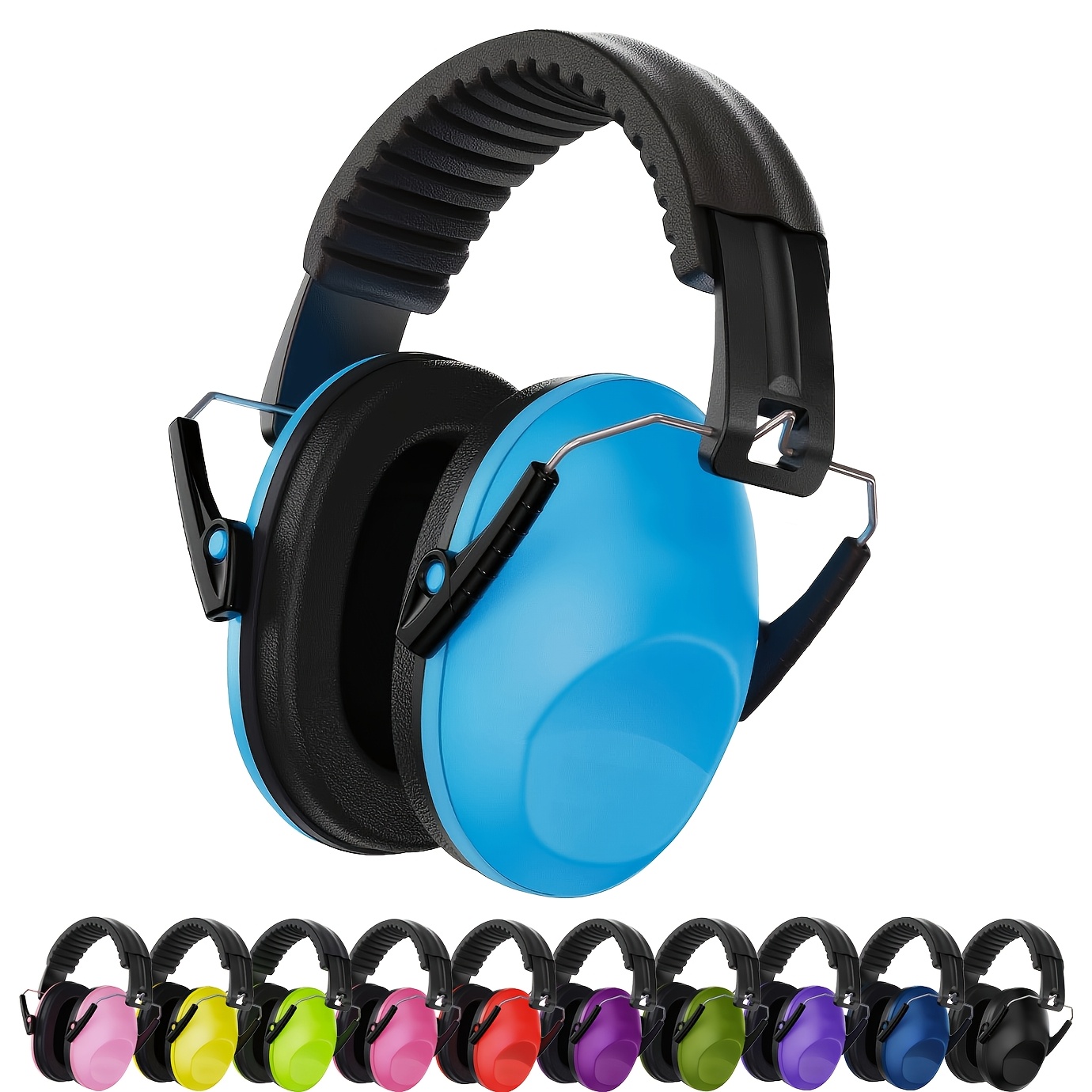 TEMU para niños - Auriculares con cancelación de ruido para niños con autismo - ajustable, SNR 28Db para conciertos, artificiales, estudio - (11
