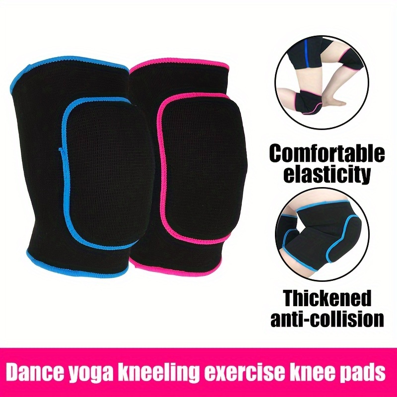 

1pair Protective Knee Pads For Sports - Non-slip, Thick Sponge, Anti-collision Unisex Knee Sleeve Brace - Ideal For Volleyball, Running, Dancing, Football, Climbing