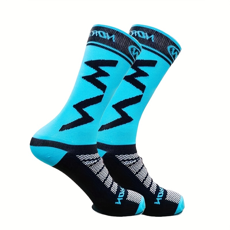 TEMU 1 paire de chaussettes pour hommes et femmes - Sport, cyclisme, course, randonnée, exercice, chaussettes athlétiques