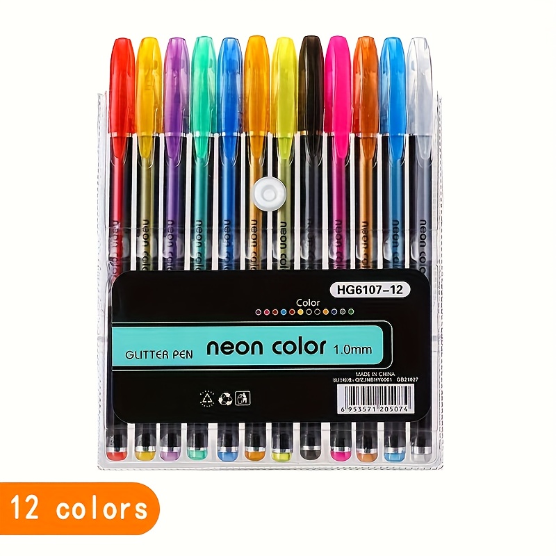 

Sparkling Neutral Pen, With 12/18/24/36/48/60 , Suitable For All Age Groups, Writing, Coloring, Graffiti, , Journal, Etc